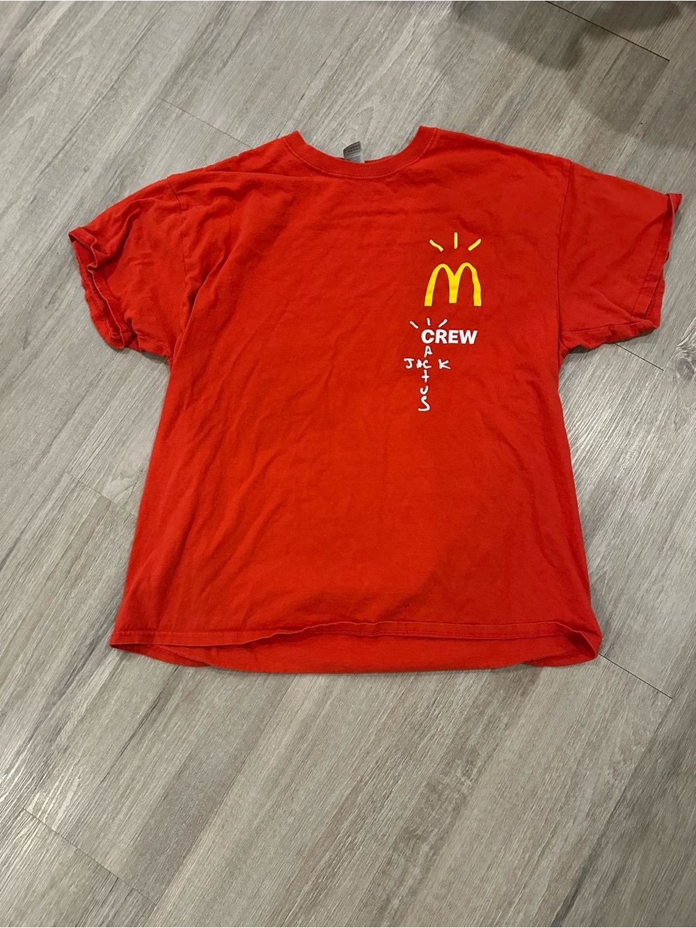 Cactus Jack by Travis Scott x McDonald's Crew T-shirt 'Red'